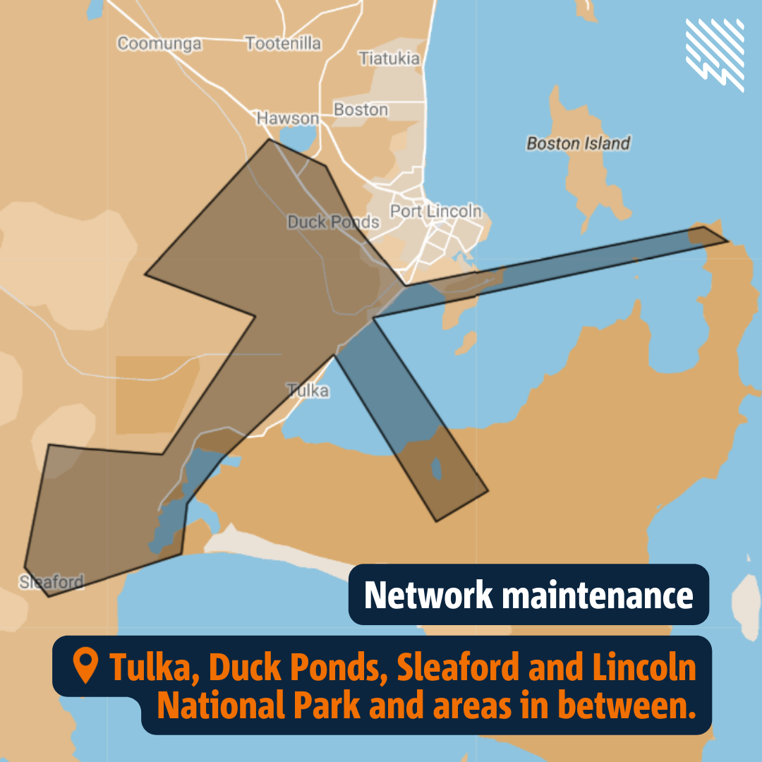 Indicative map of area affected by maintenance work in Port Lincoln on 9 May 2024
