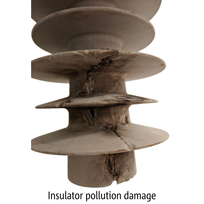 Insulator pollution damage