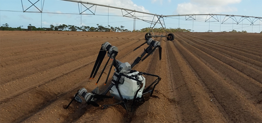 Agricultural drone brings down powrlines news hero