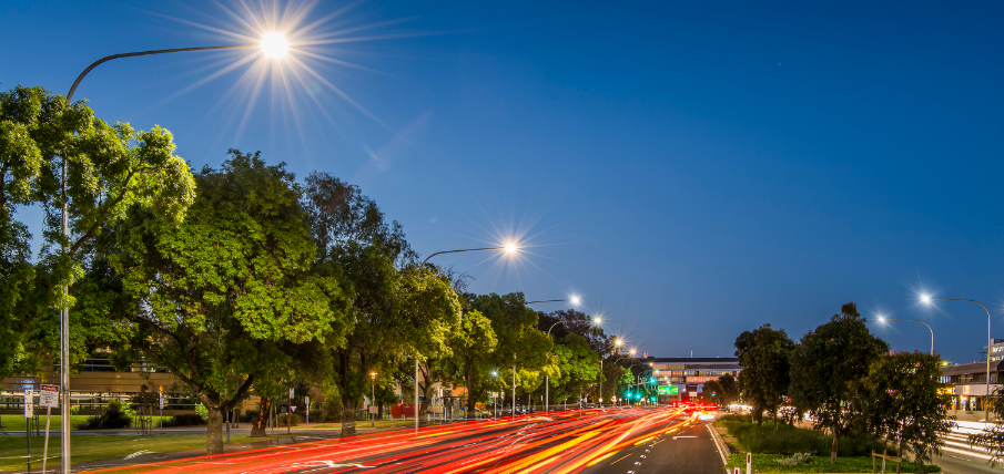 LED installation West Tce