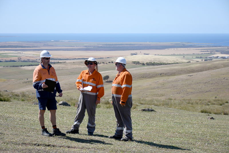SA Power Networks Staff on location