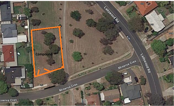 Ladywood Drive Modbury indicative map of compound