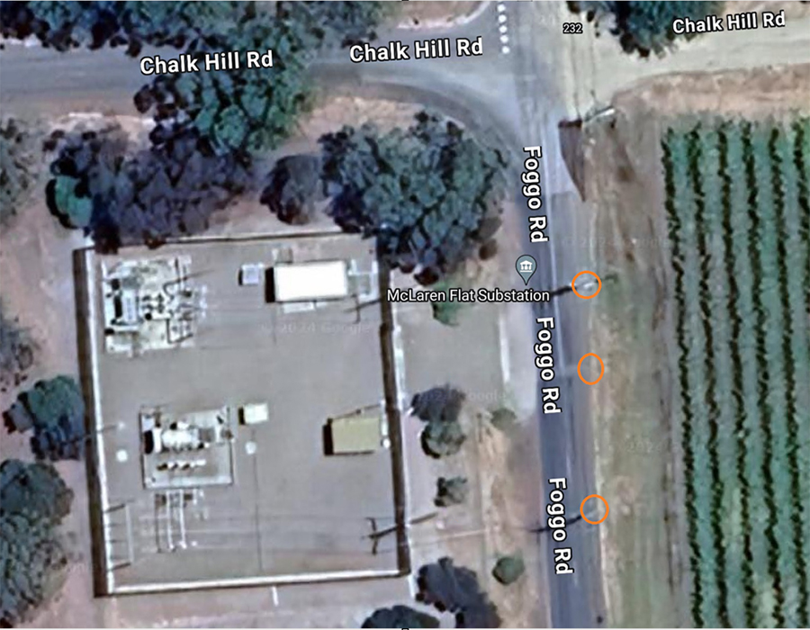 McLaren Vale Foggo Road Map of works