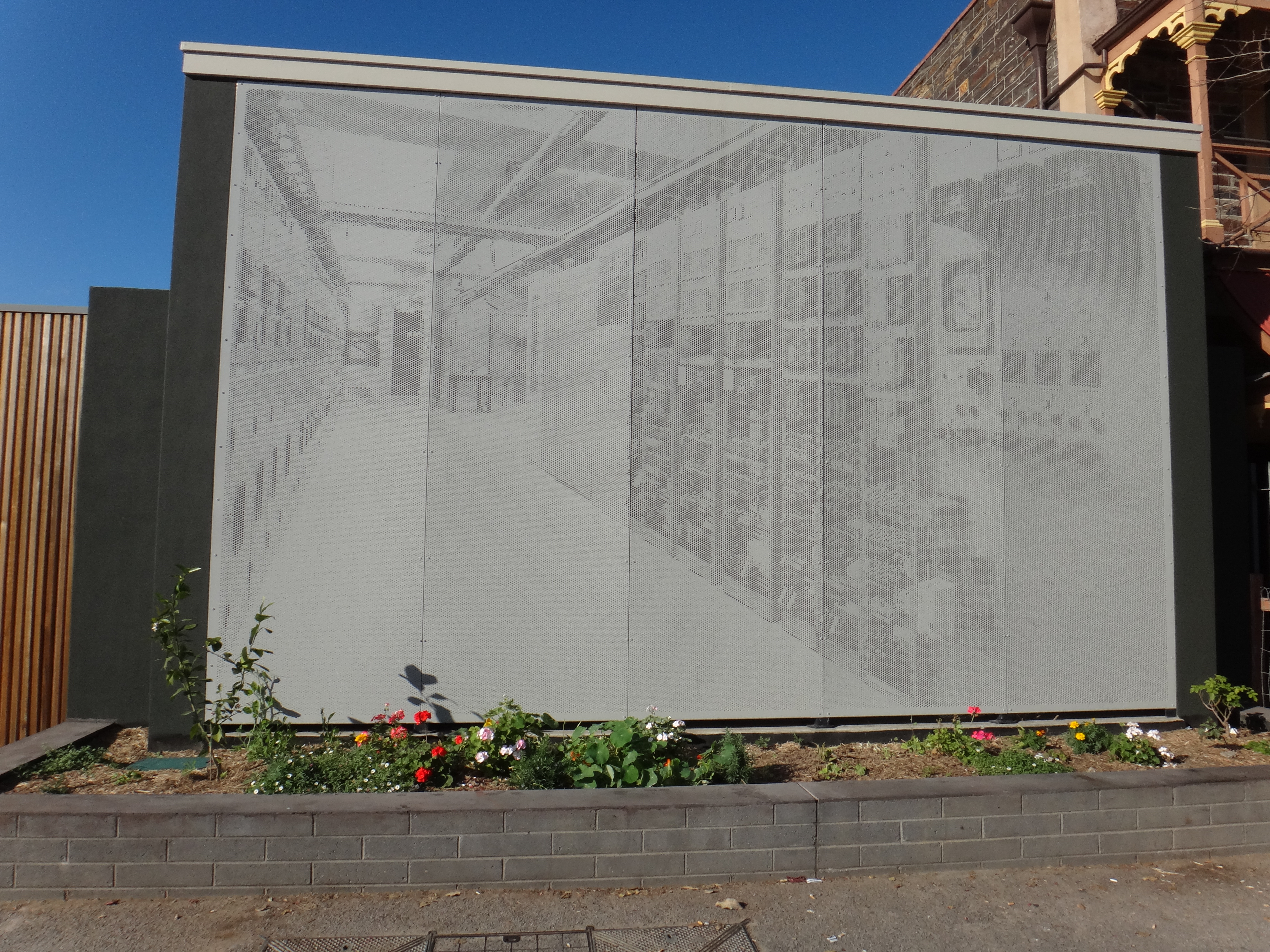 Whitmore Square substation fence