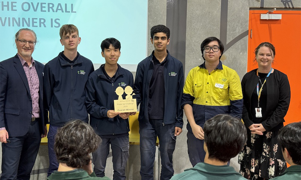 The overall winners of the Power Up Challenge was the Watt's Up team from Findon Technical College