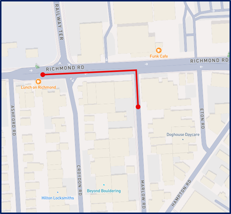 Picture: A map showing the indicative works area for Richmond Road and surrounds in Keswick