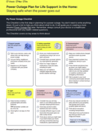 LSC Power Outage Plan Checklist