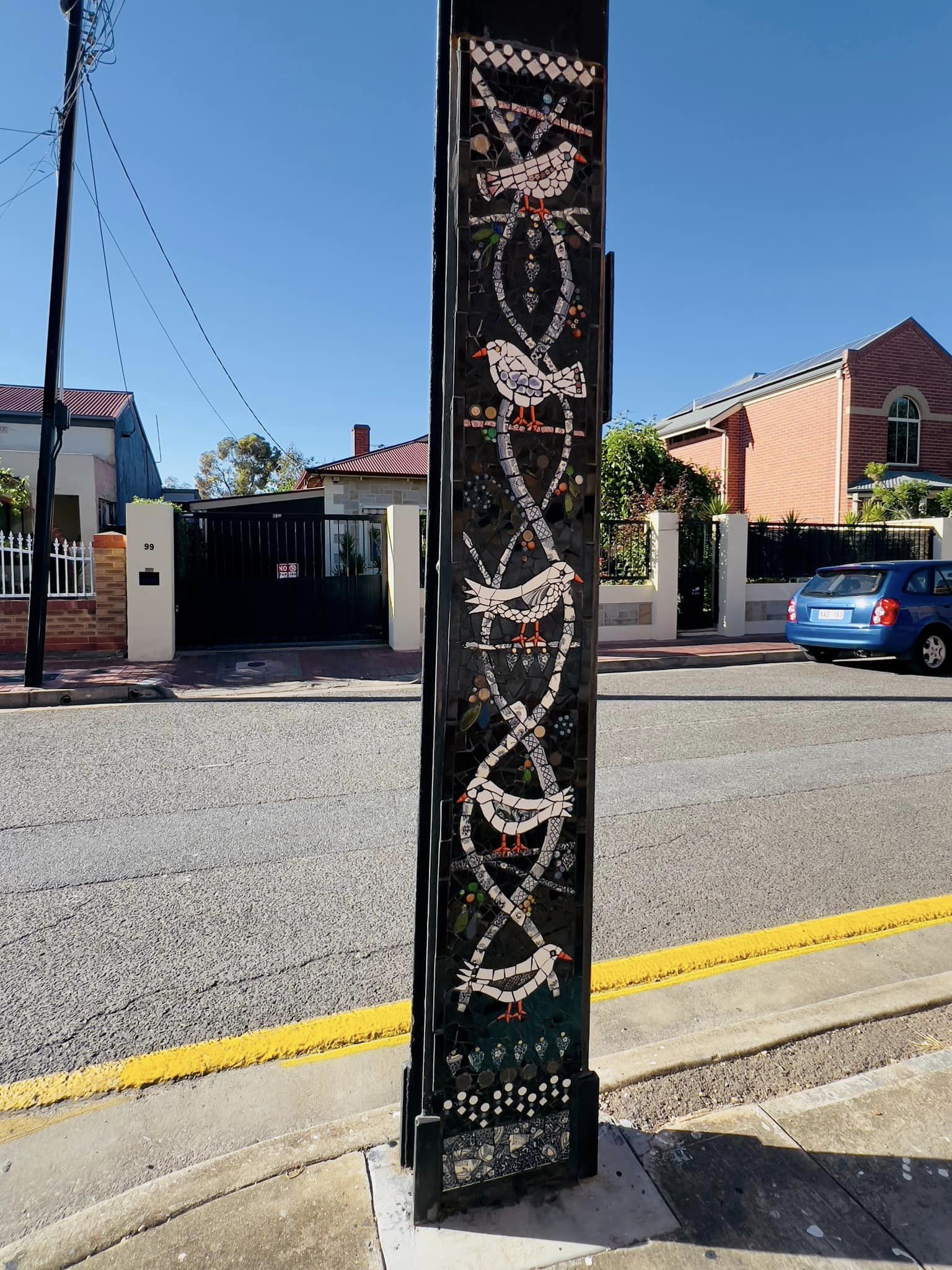 Stobie Pole Art by Photographer Andrew Jones (@adelaide.street.art.2022)